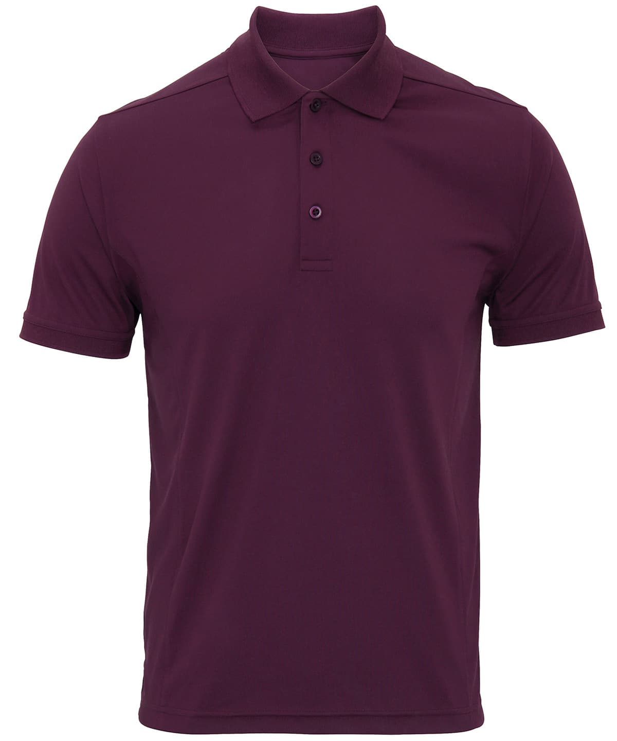 Coolchecker® piqué polo — Size 2XL, Colour Aubergine