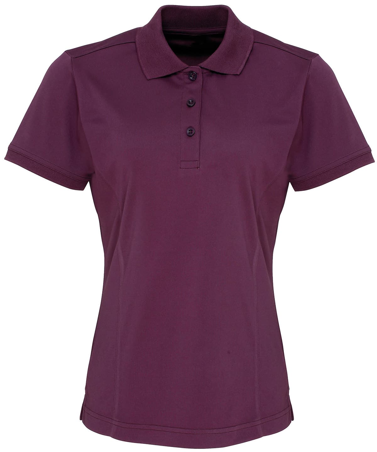 Women's Coolchecker® piqué polo — Size 2XL, Colour Aubergine