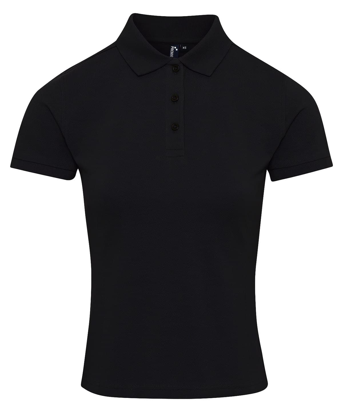 Women's Coolchecker® plus piqué polo — Size 2XL, Colour Black*