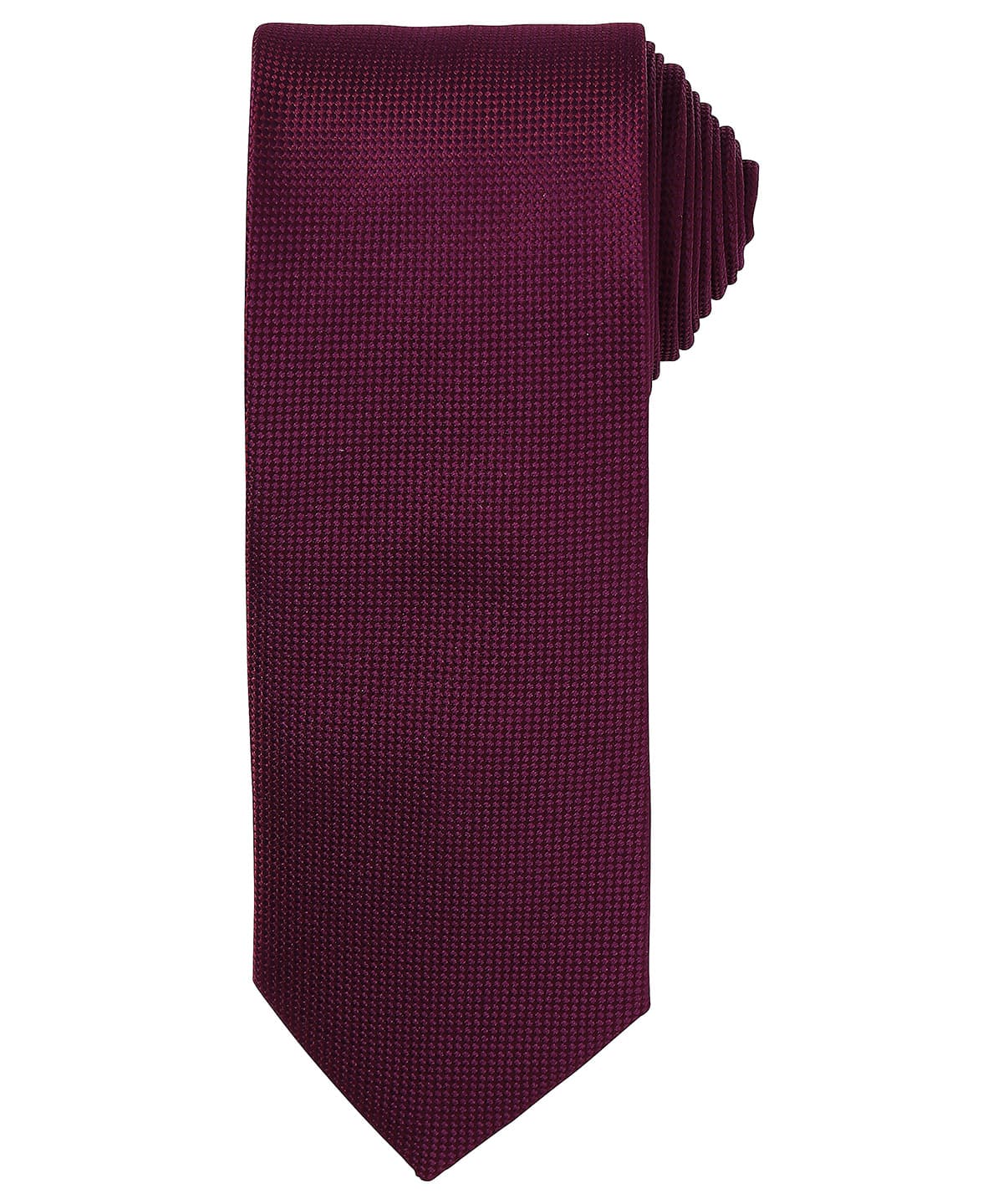 Micro waffle tie — Size One size, Colour Aubergine