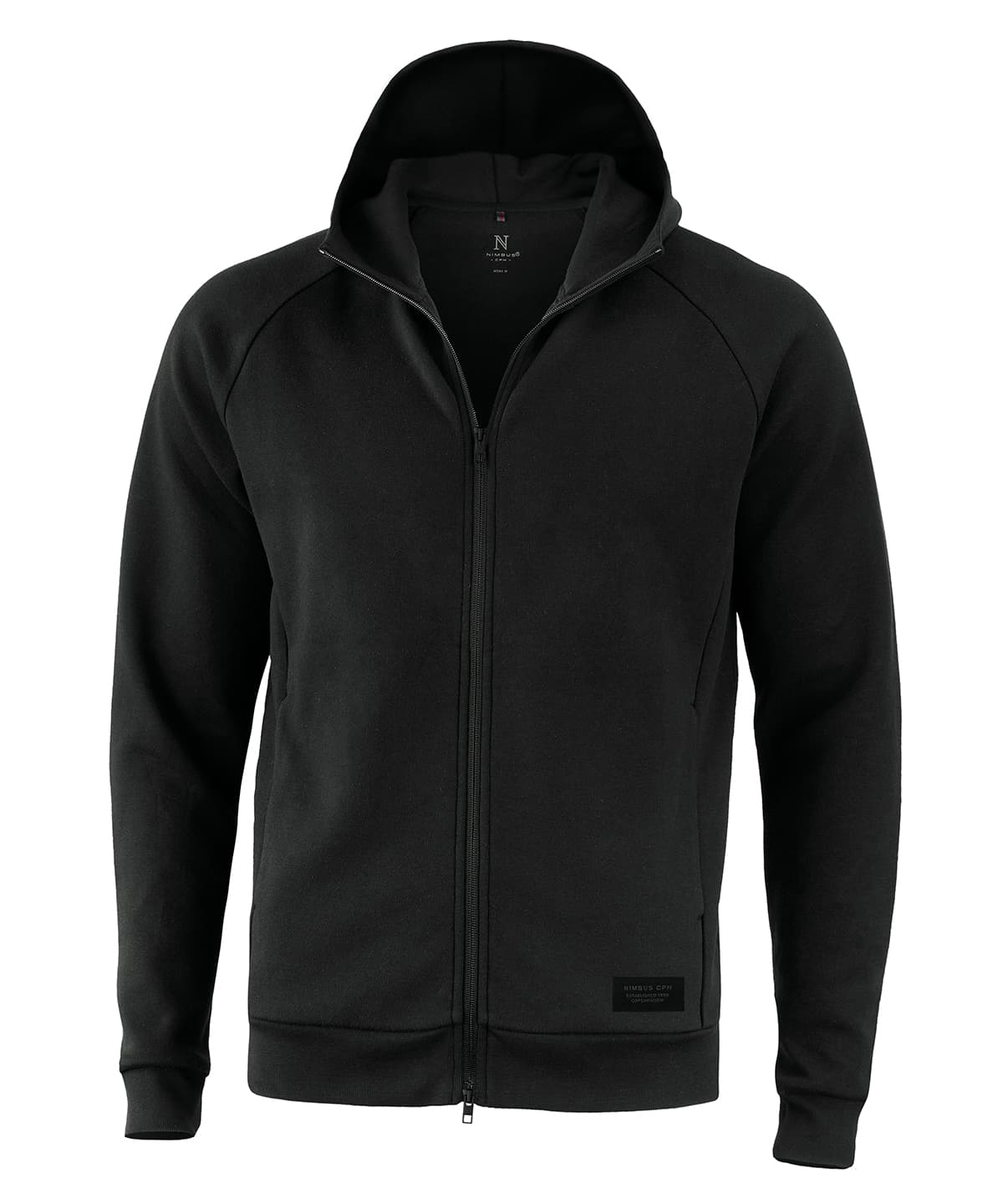 Hampton – premium double-faced hoodie — Size 2XL, Colour Black