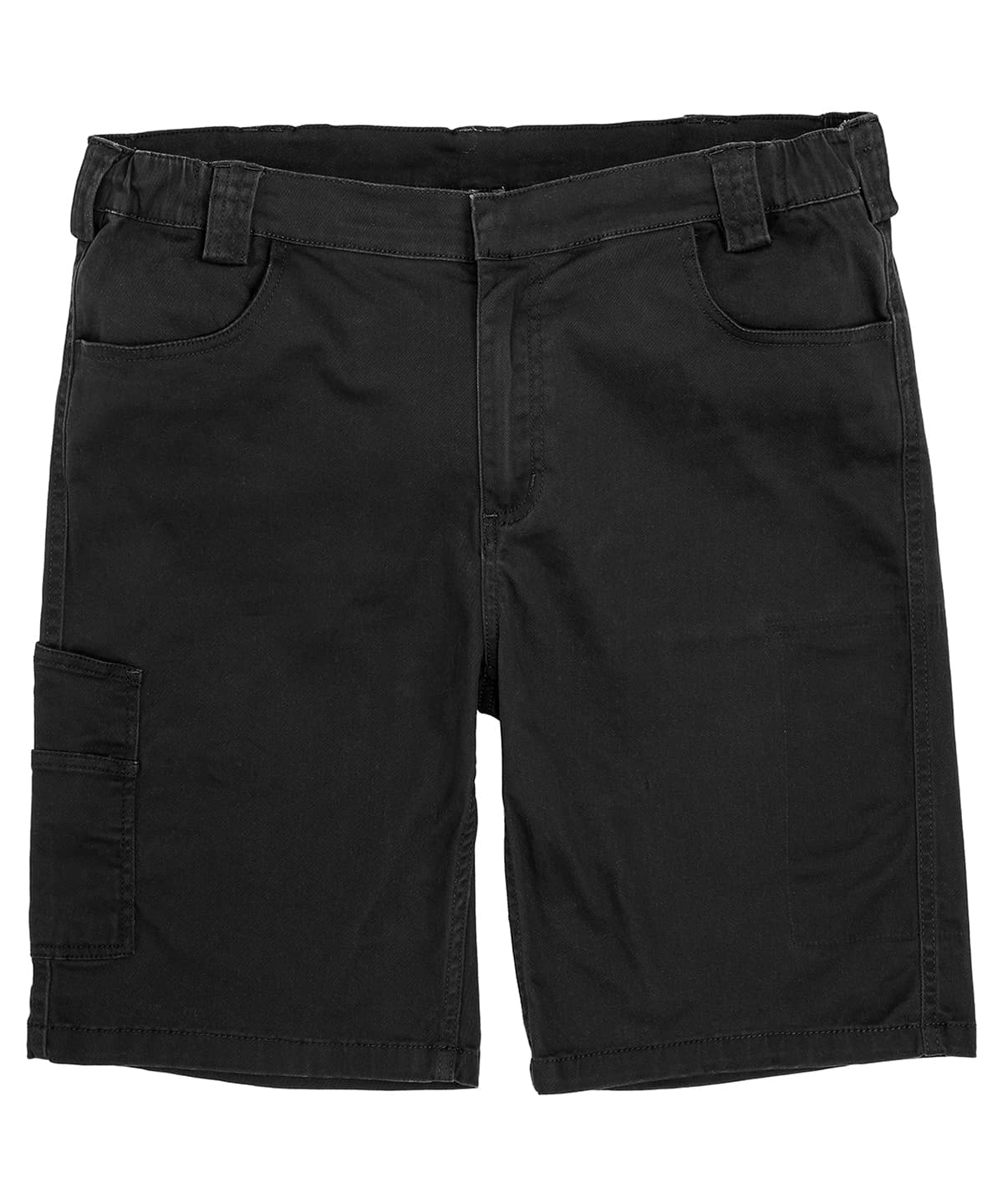 Super-stretch slim chino shorts — Size 2XL, Colour Black