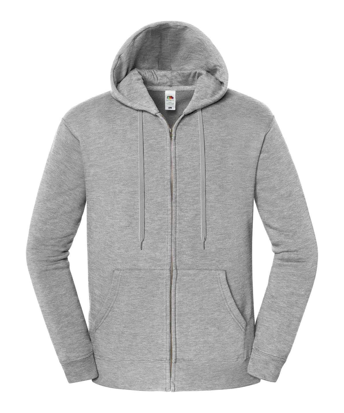 Iconic premium hooded sweat jacket — Size 2XL, Colour Athletic Heather*