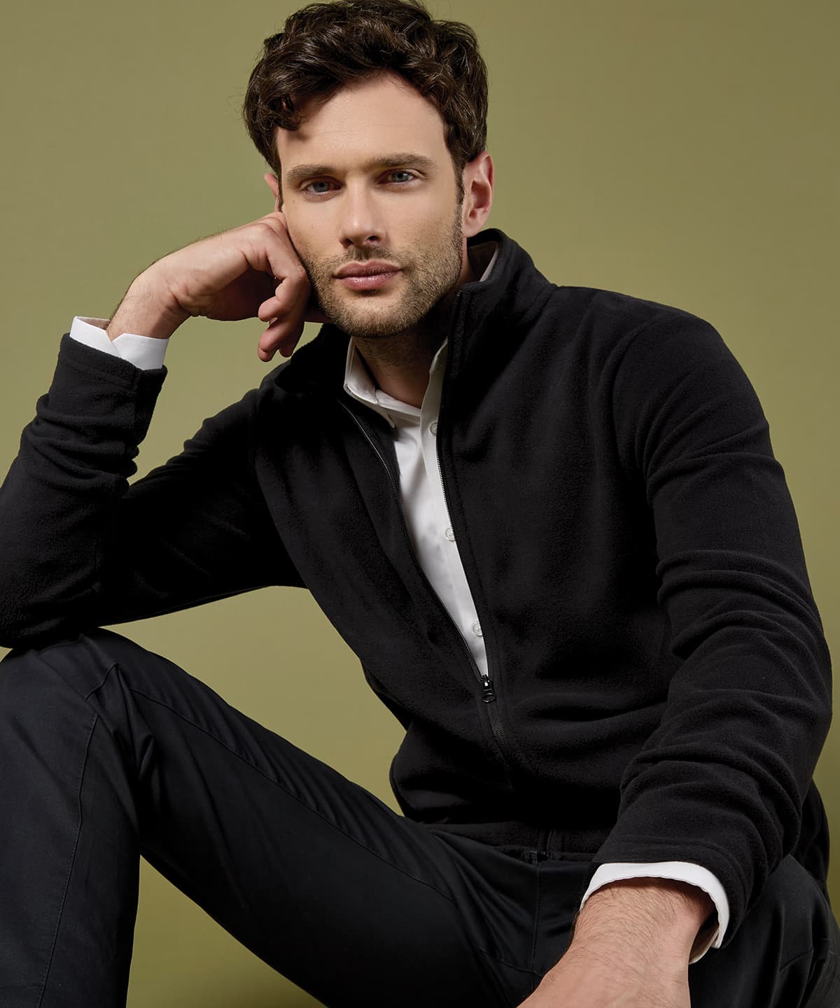 Regular fit corporate microfleece