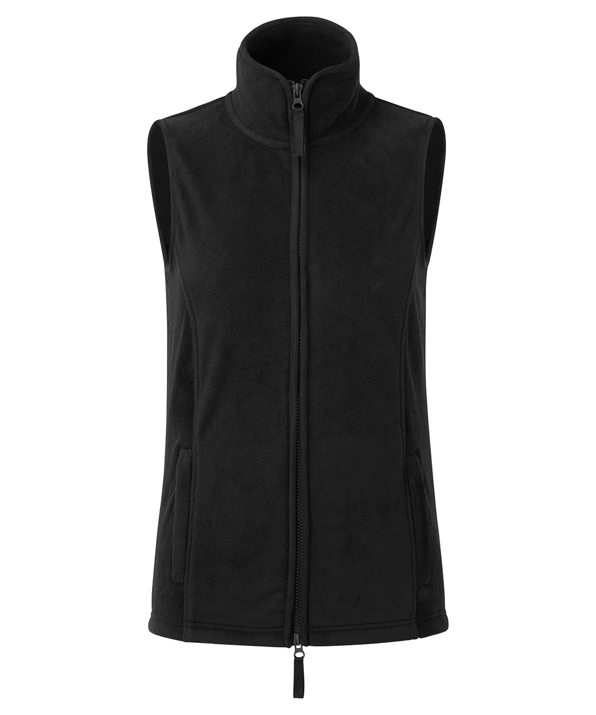 Women’s artisan fleece gilet — Size 2XL, Colour Black/Black