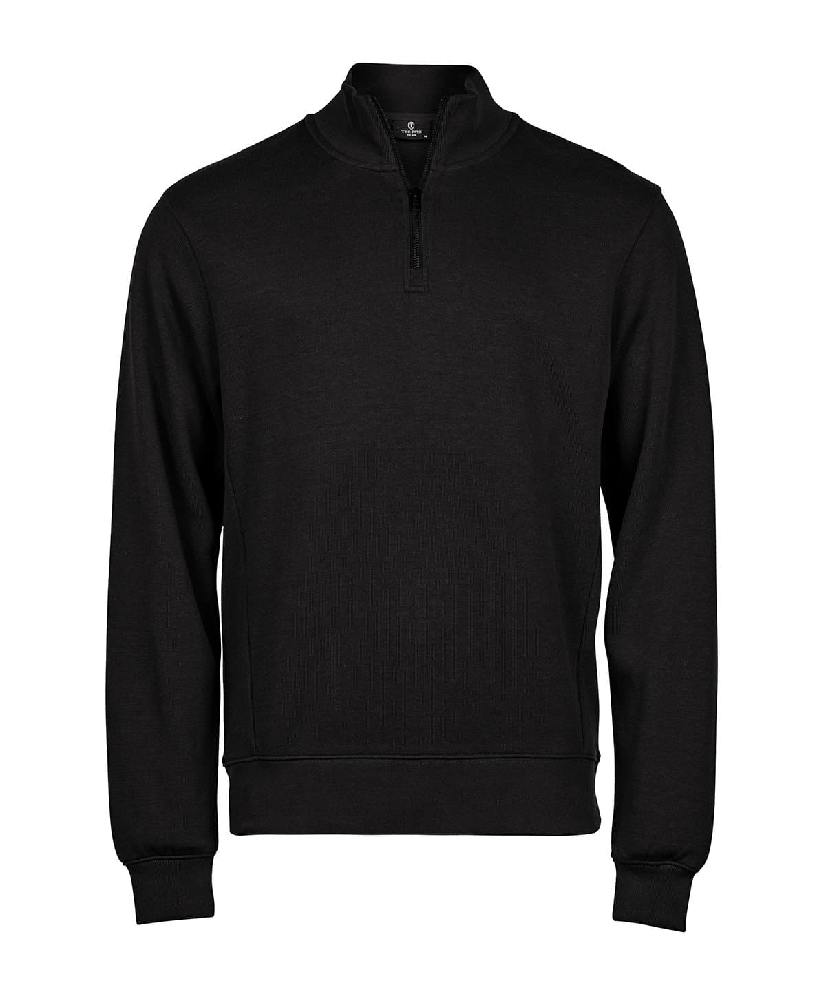Ribbed interlock half-zip (5506) — Size 3XL, Colour Black