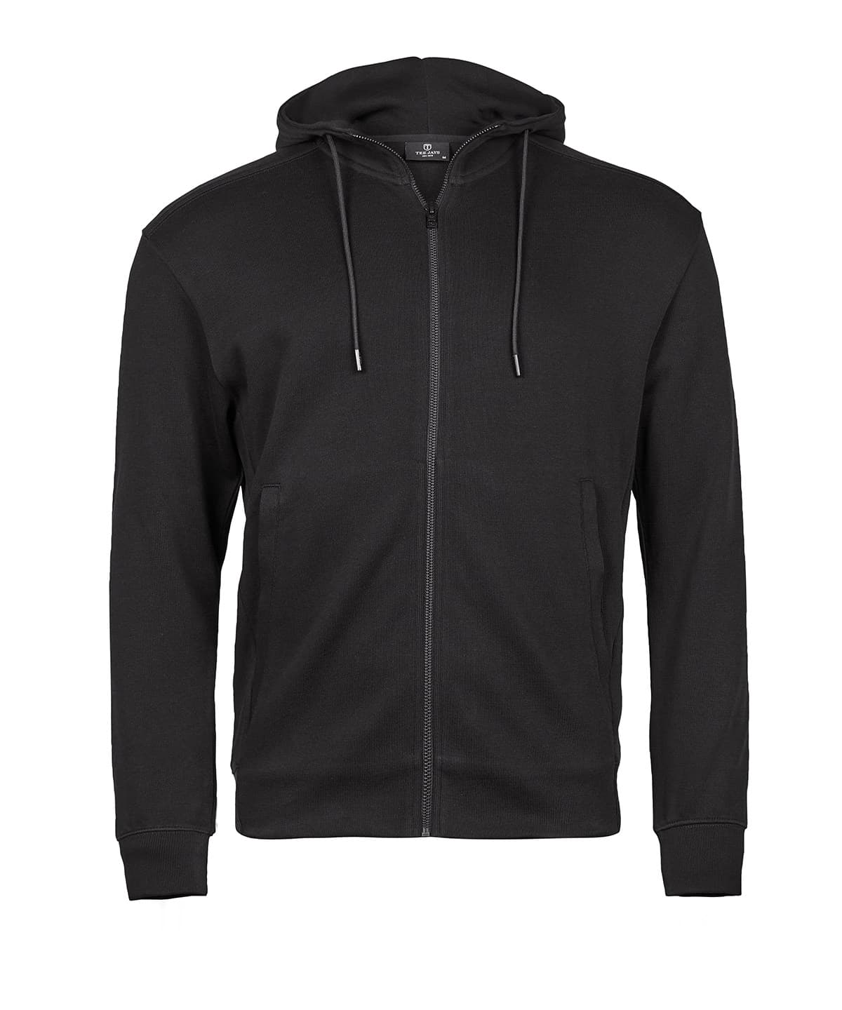 Ribbed interlock hooded full-zip (5508) — Size 2XL, Colour Black