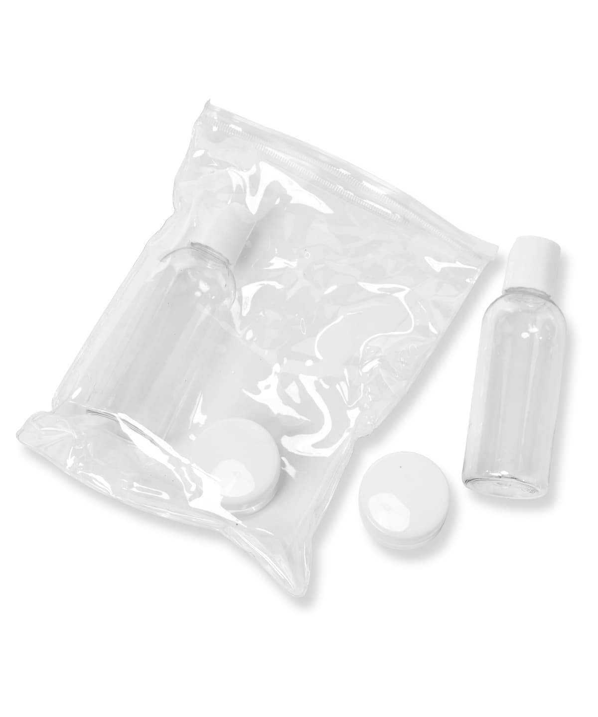 Travel bottle kit — Size One size, Colour Clear