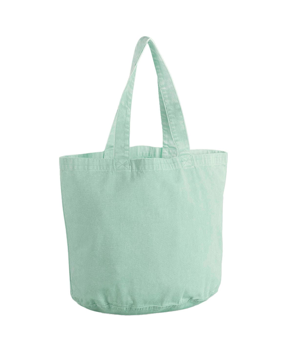 Garment-dyed shopper — Size One size, Colour Vintage Aqua