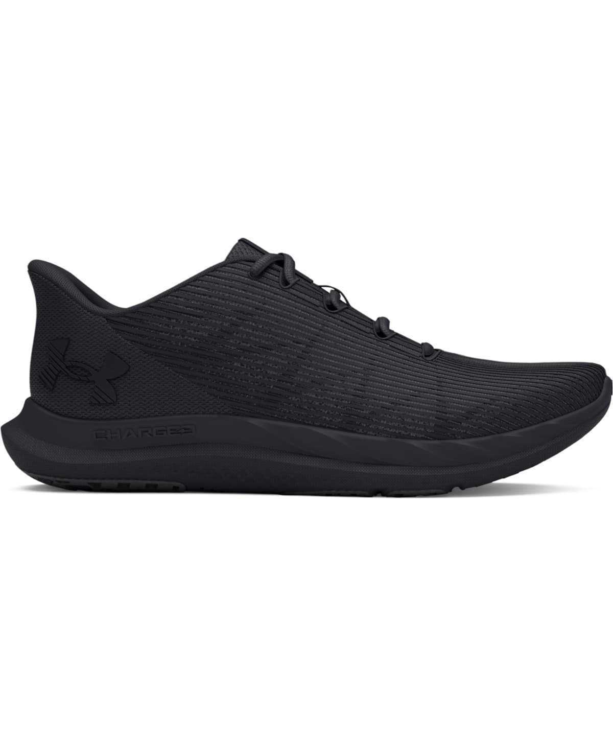 UA Charged Speed Swift — Size 12, Colour Black/Black/Black