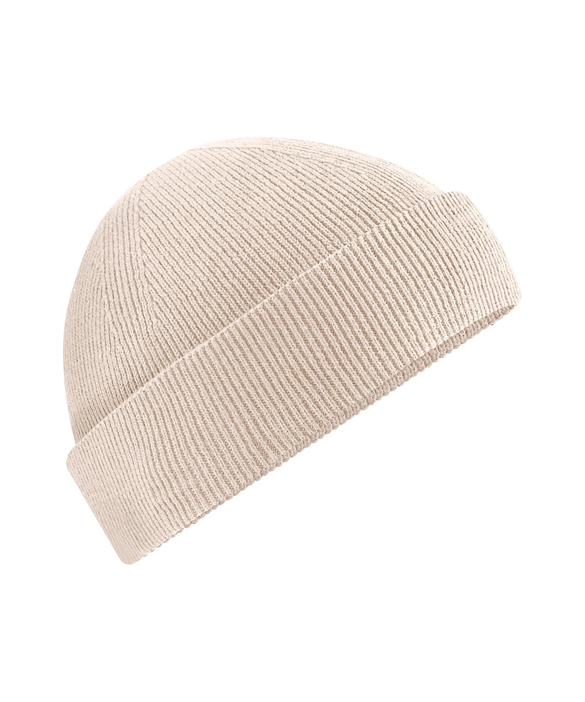 Organic cotton fisherman beanie — Size One size, Colour Almond