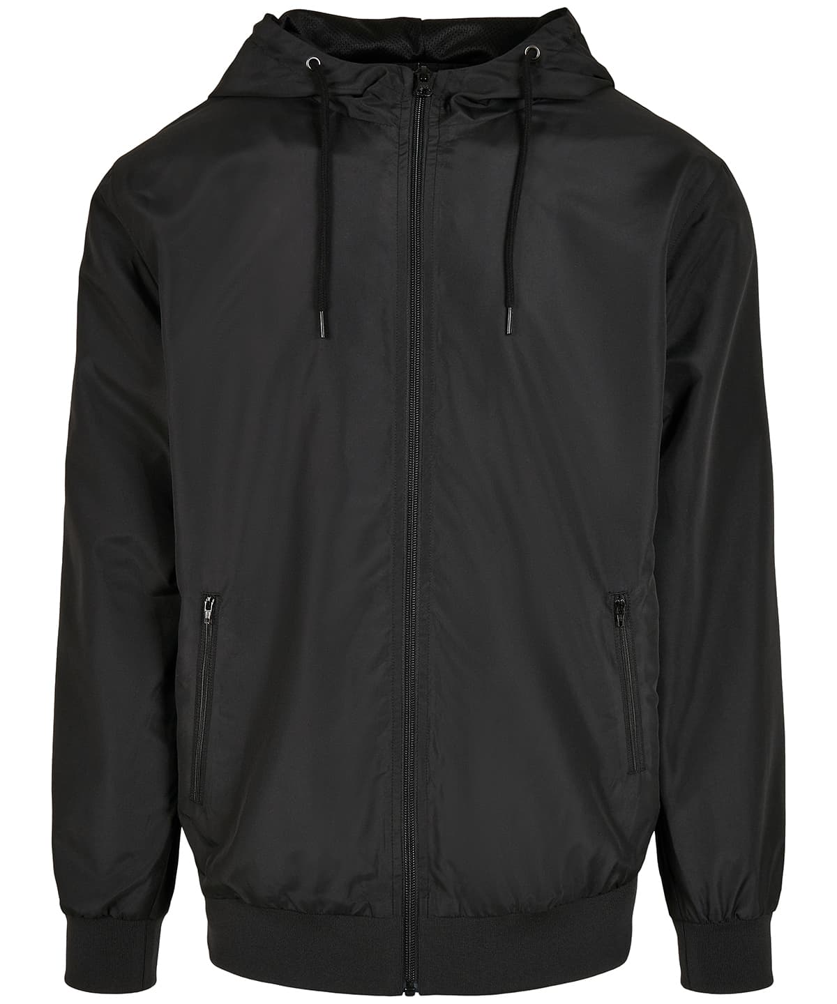 Recycled windrunner — Size 2XL, Colour Black/Black