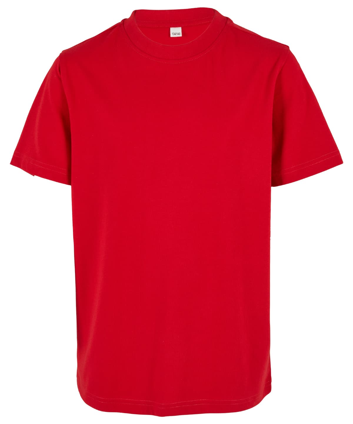Organic kids basic tee — Size 11/12, Colour City Red