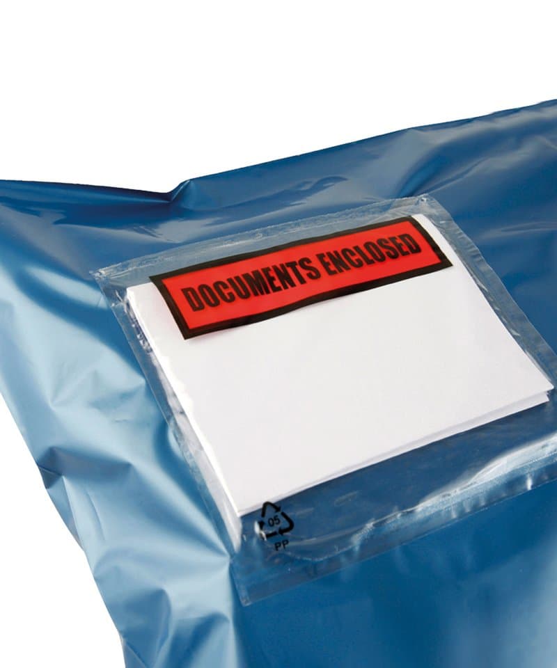 Documents enclosed wallets — Size A6, Colour Clear