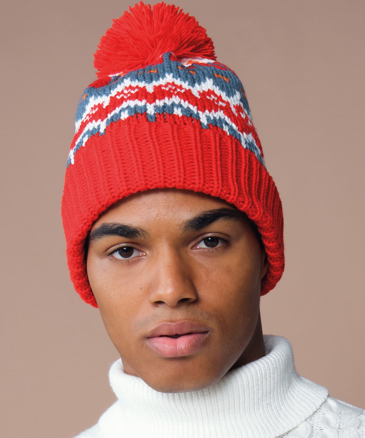Retro ski beanie