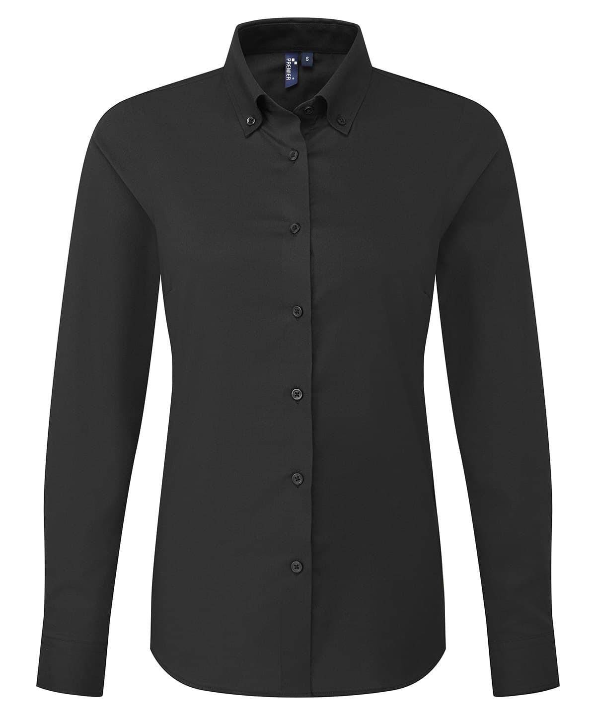Women’s ‘Supreme’ Oxford long sleeve shirt — Size 2XL, Colour Black