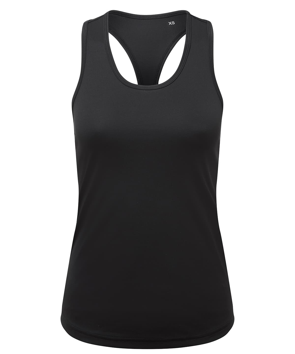 Women's TriDri® recycled performance slim racer back vest — Size L, Colour Black