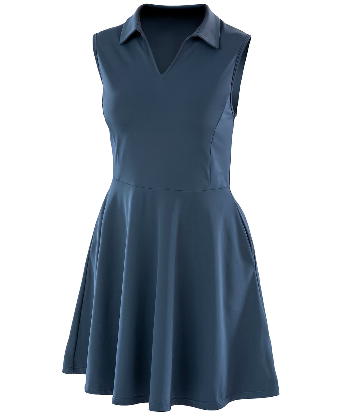Spiro recycled women’s fitness dress — Size 2XL, Colour Navy