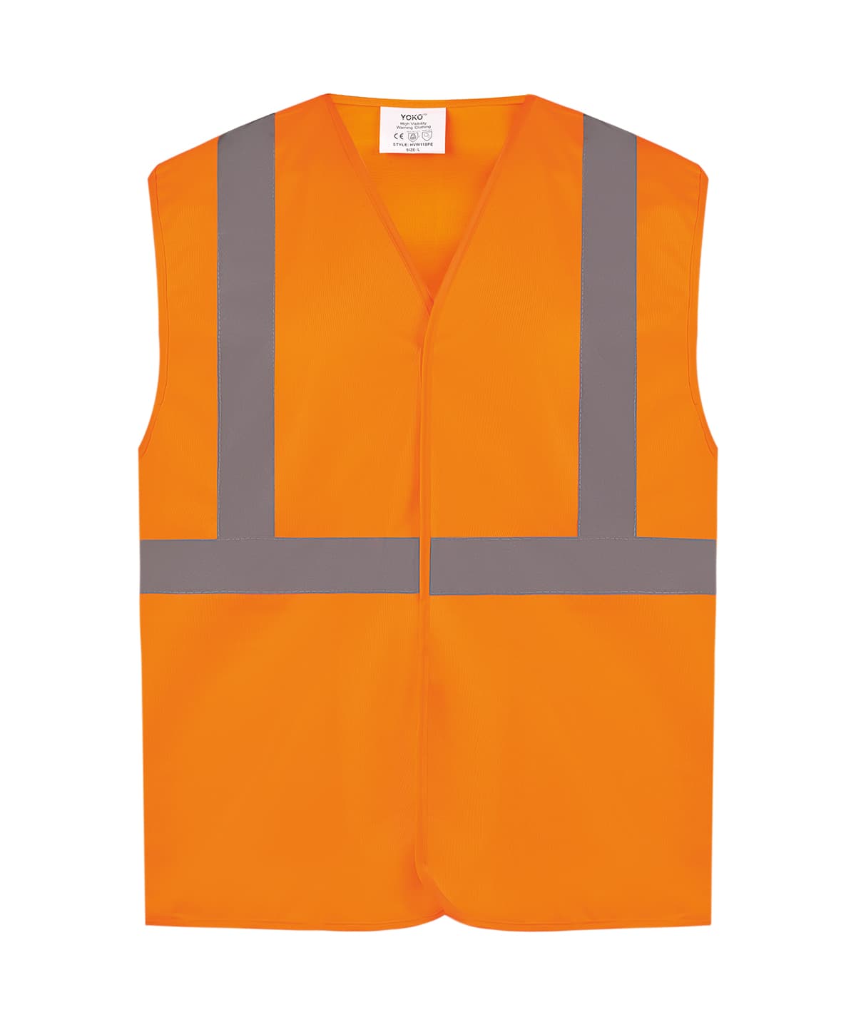 Hi-vis railway waistcoat class 2 (HVW118PE) — Size 2XL, Colour Orange