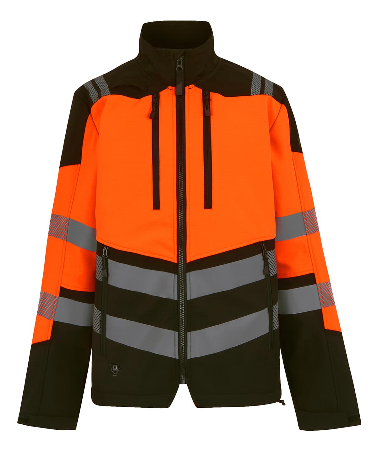 Hi-Vis X-Pro 3-layer softshell jacket (Class 2) — Size 2XL, Colour Black/Orange