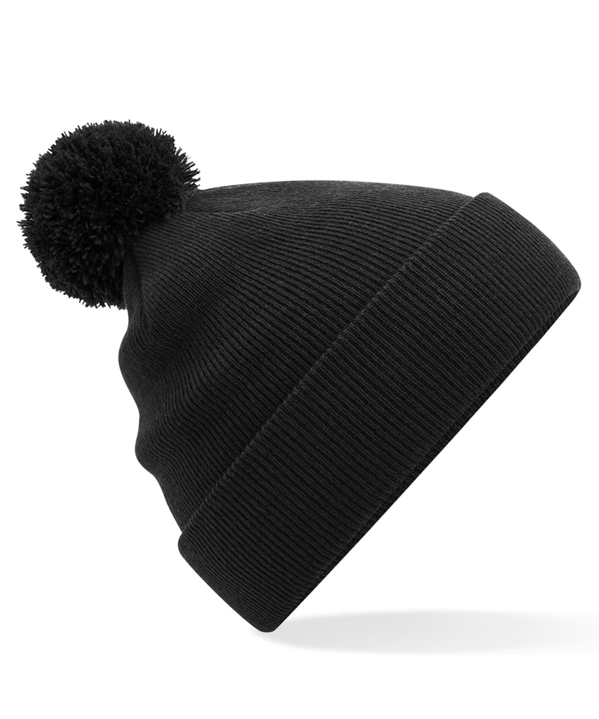 Junior original pom pom beanie — Size One Size, Colour Black