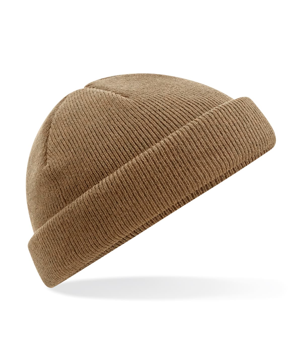 Recycled mini fisherman beanie — Size One Size, Colour Biscuit