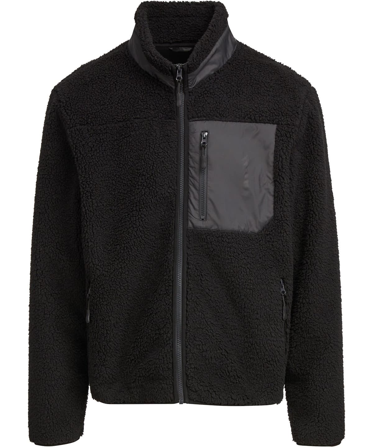 Bonded sherpa jacket — Size 2XL, Colour Black