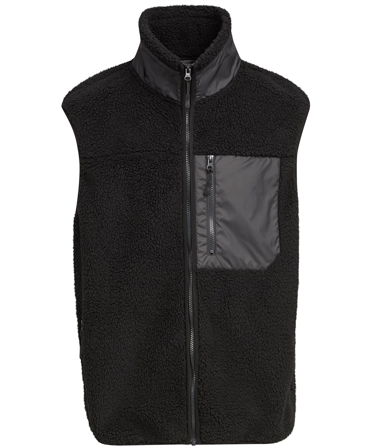 Bonded sherpa vest — Size 2XL, Colour Black