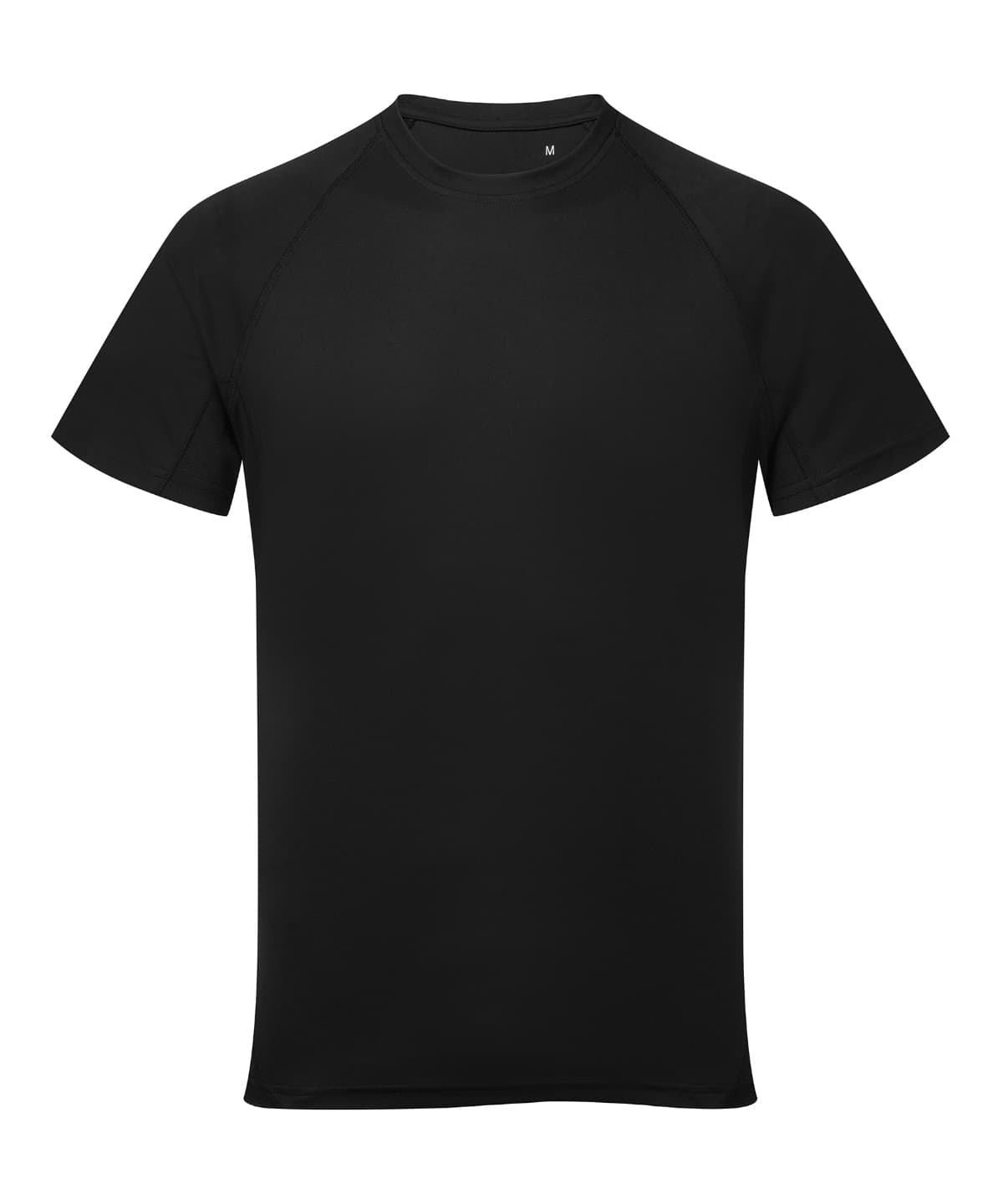 Men's TriDri® panelled tech tee — Size 2XL, Colour Black