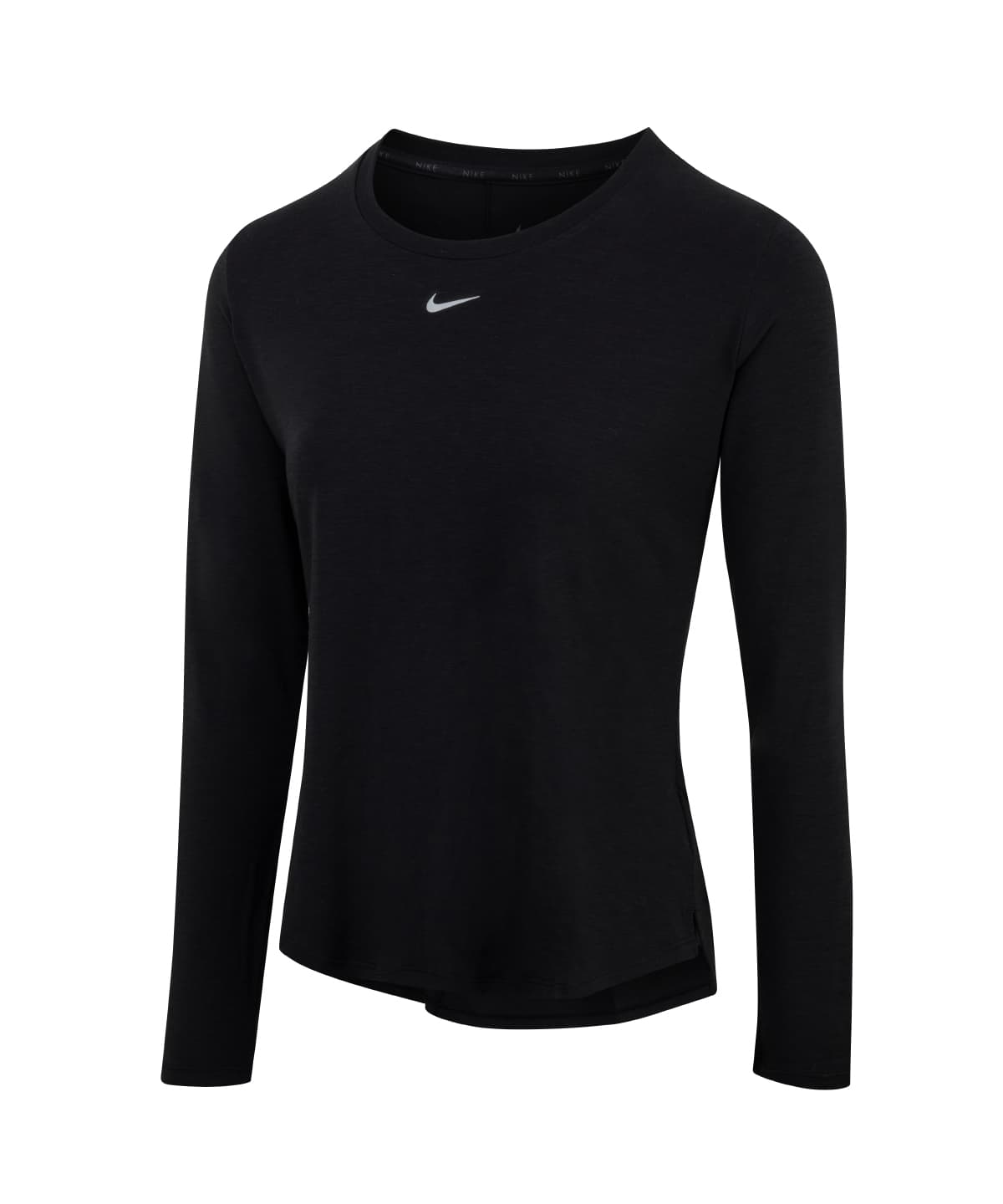 Women’s Nike One Luxe Dri-FIT long sleeve standard fit top — Size 2XL, Colour Black/Reflective Silver