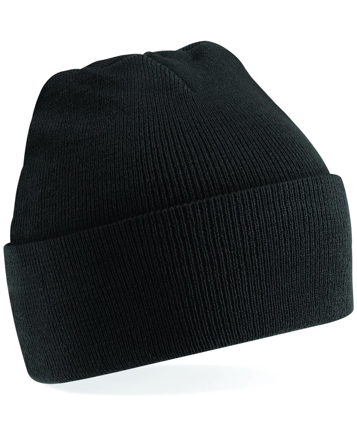 Junior original cuffed beanie — Size One Size, Colour Black