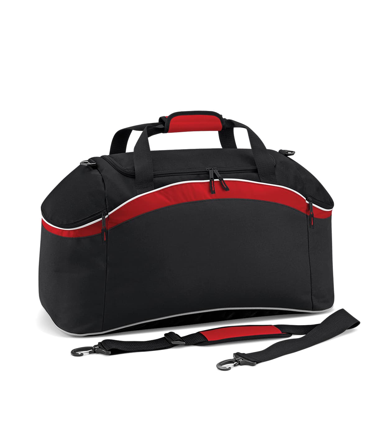 Teamwear holdall — Size One Size, Colour Black/Classic Red/White