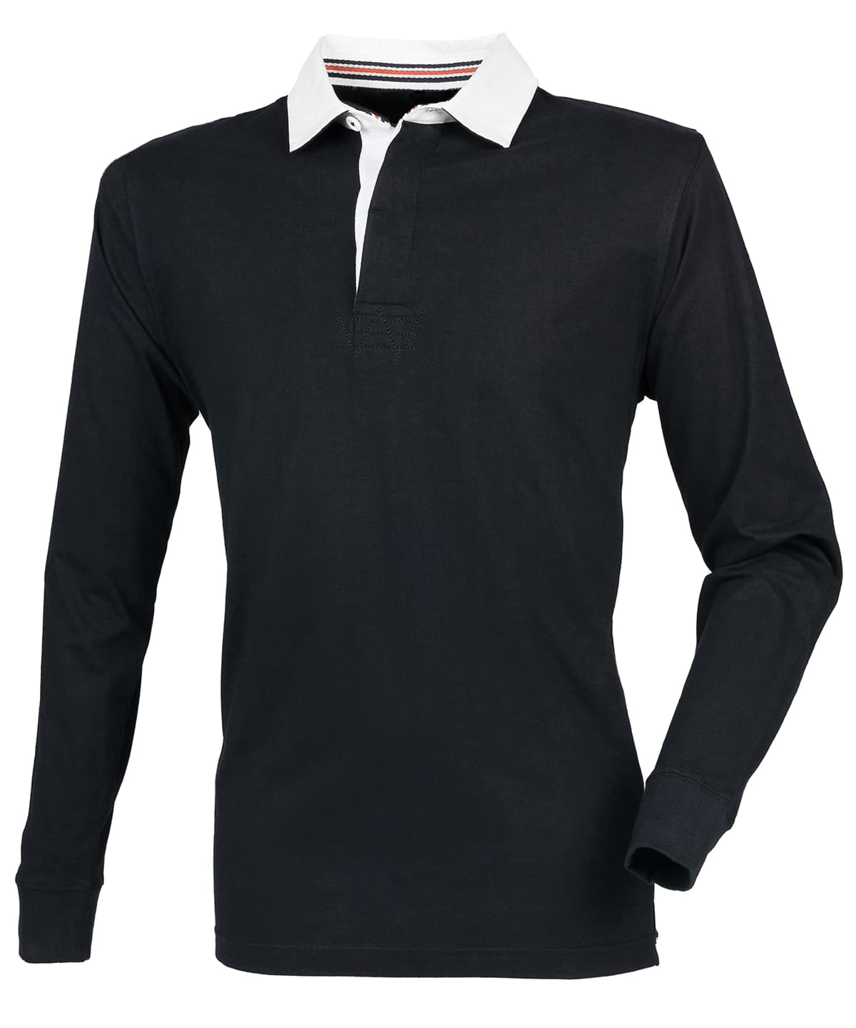 Premium superfit rugby shirt — Size 2XL, Colour Black