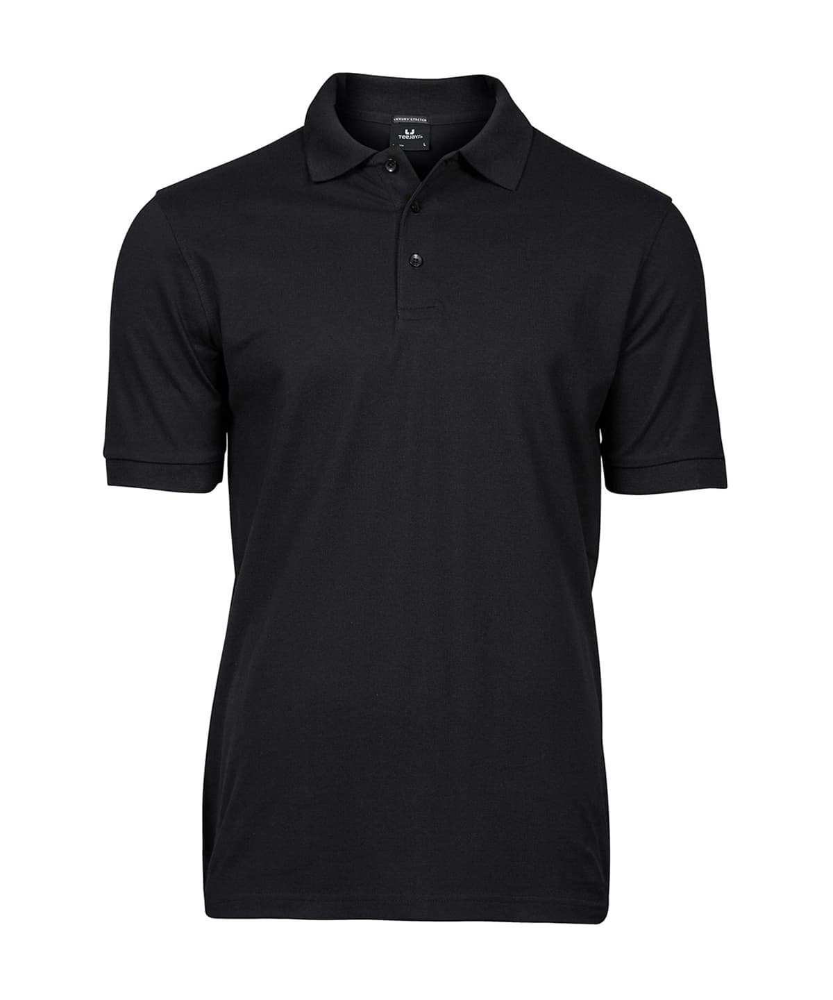 Luxury stretch polo (1405) — Size 2XL, Colour Black*