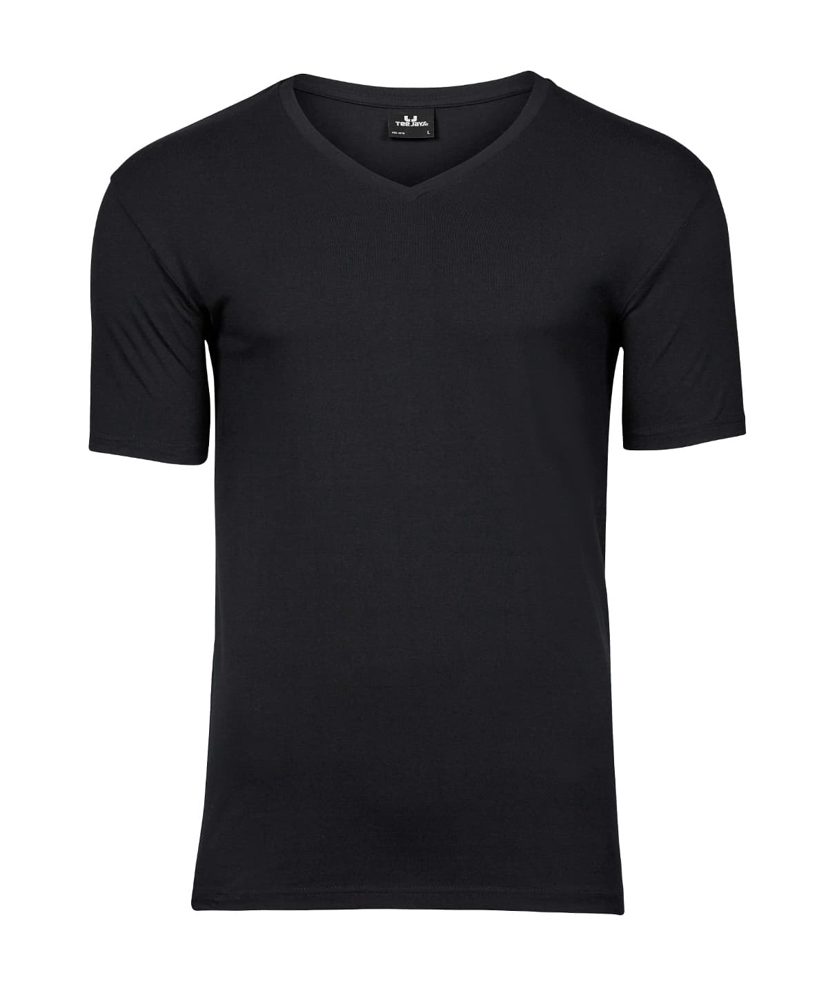 Stretch v-neck tee (401) — Size 2XL, Colour Black