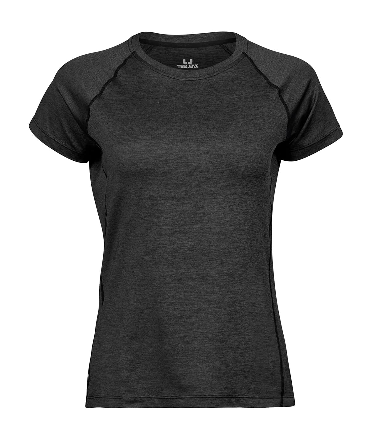 Women’s CoolDry tee (7021) — Size 2XL, Colour Black Melange