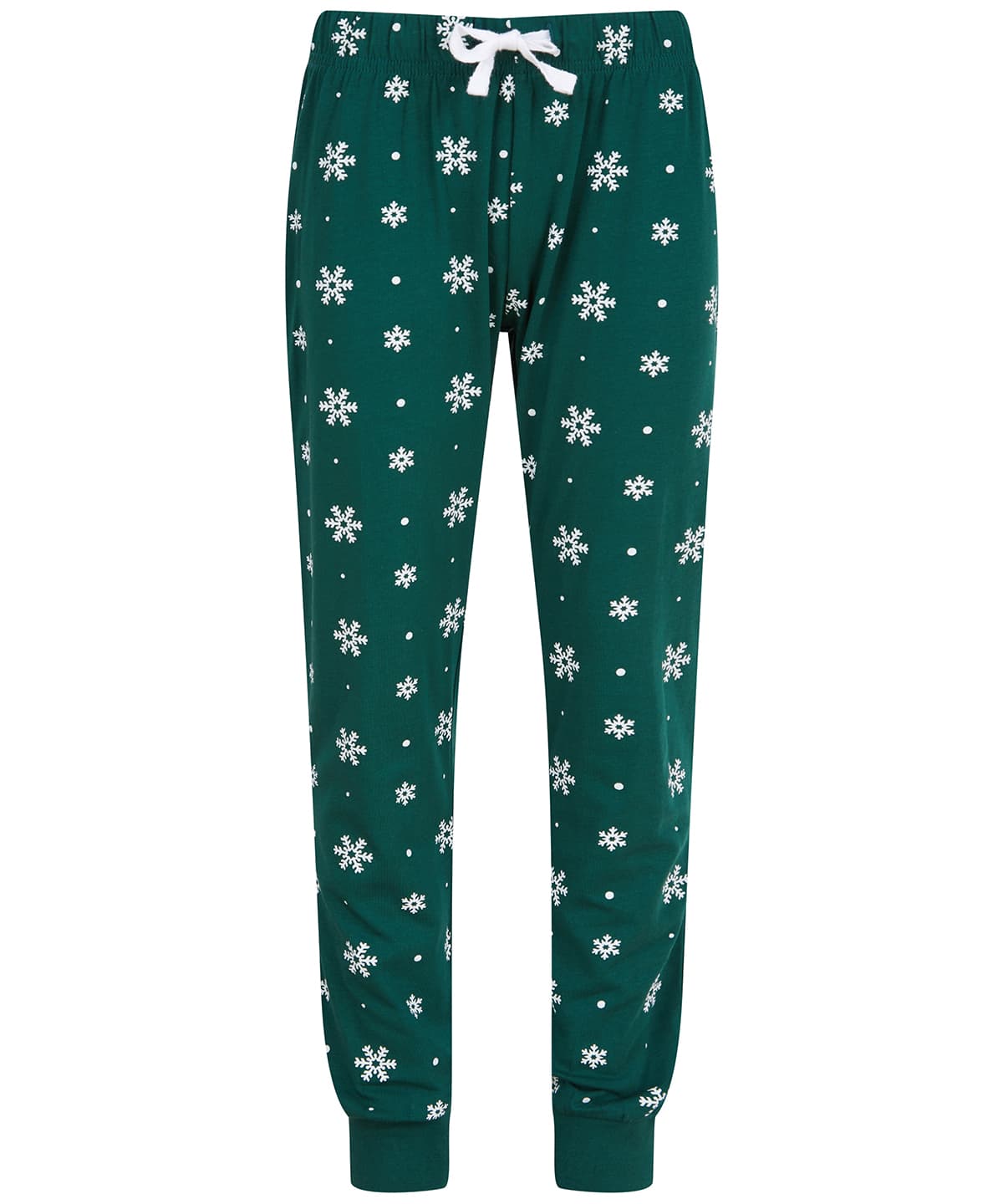 Kids cuffed lounge pants — Size 1112, Colour Bottle/White Snowflakes