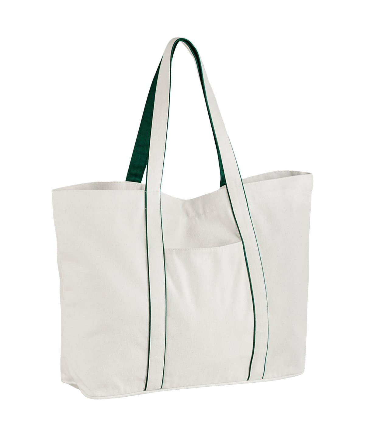 Courtside large tote — Size One size, Colour Soft White/Bottle Green