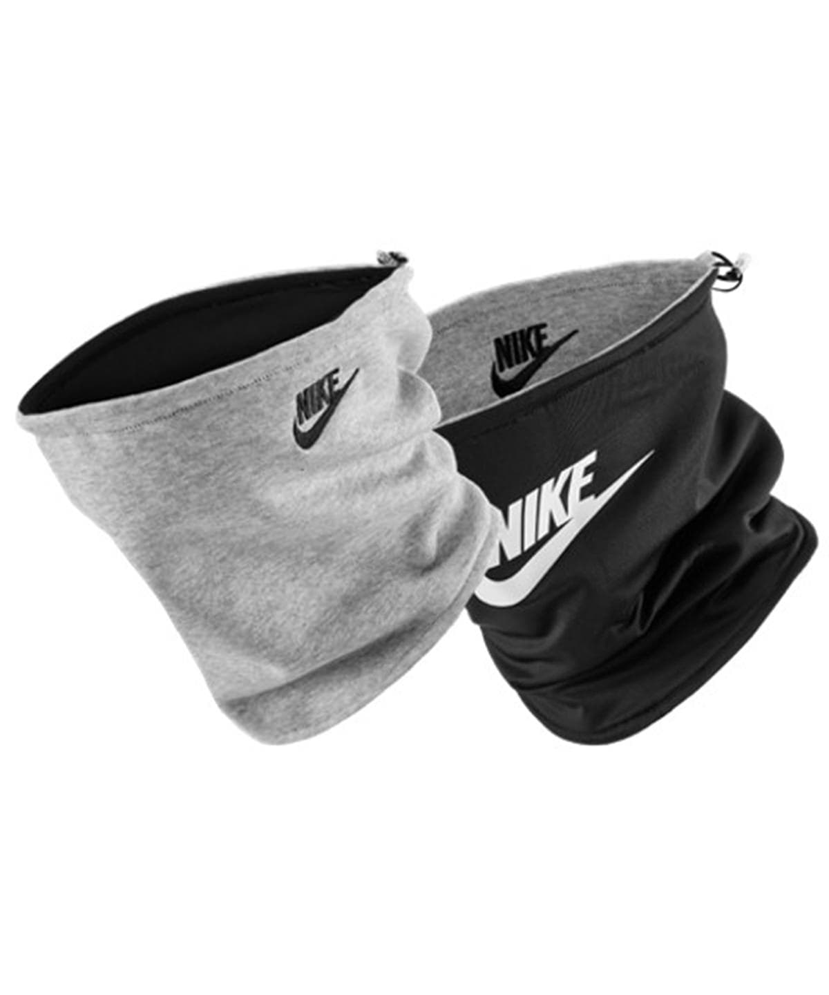 Nike neckwarmer reversible club fleece — Size One size, Colour Dark Grey Heather/Black/White