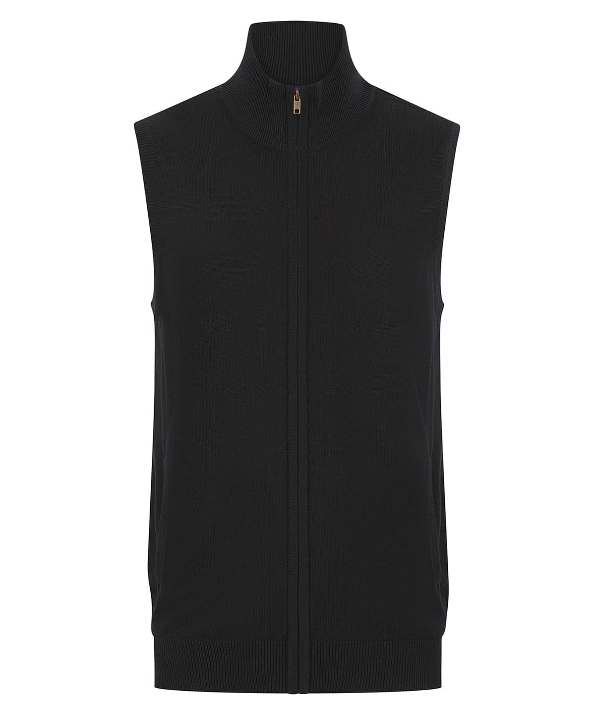 Sleeveless zip-through jumper — Size 2XL, Colour Black