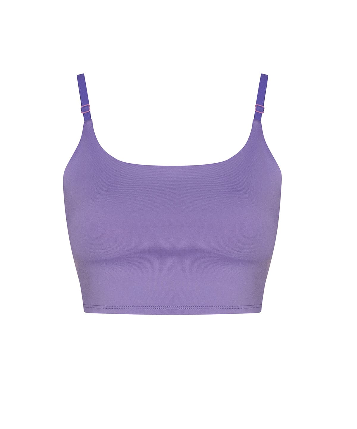 Women’s recycled tech sports bra — Size L, Colour Digital Lavender