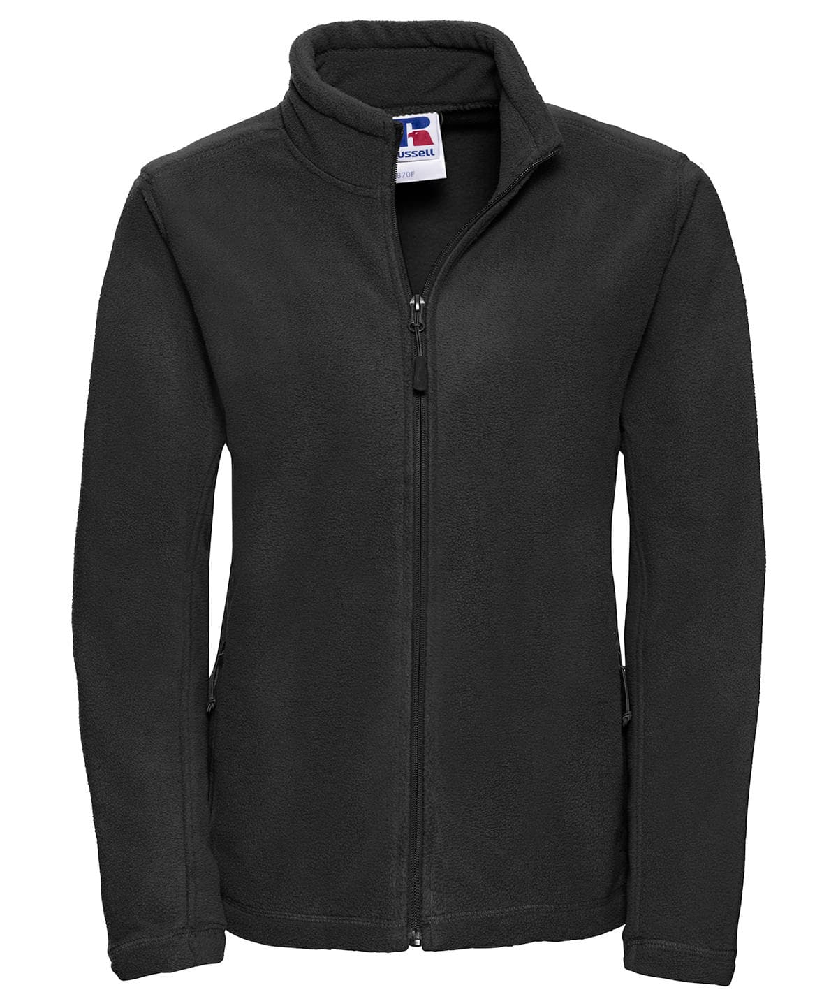 Women's full-zip outdoor fleece — Size 2XL, Colour Black
