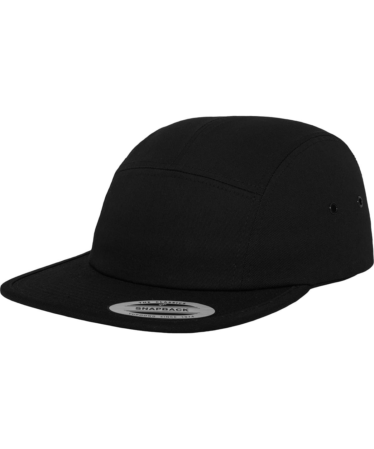 Classic 5-panel jockey cap (7005) — Size One Size, Colour Black
