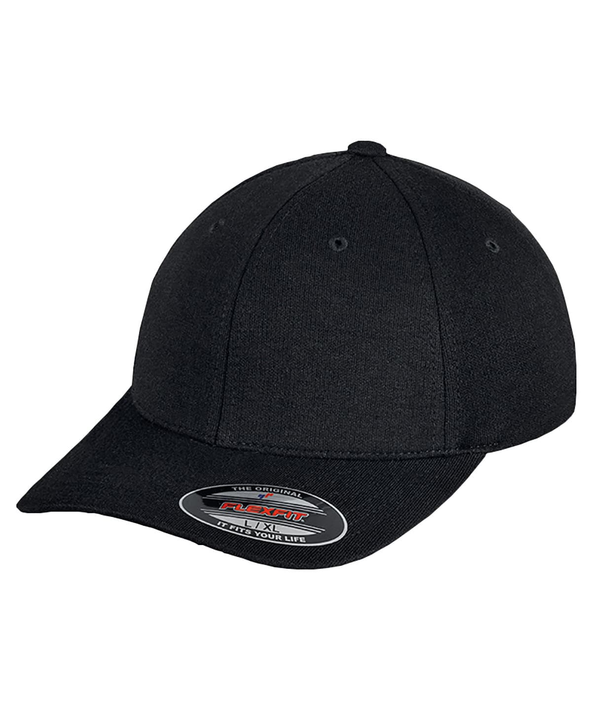 Flexfit double Jersey cap (6778) — Size LXL, Colour Black