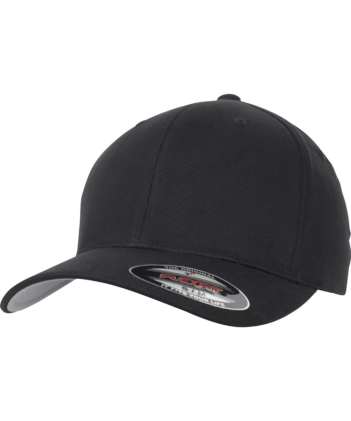 Flexfit brushed twill (6377) — Size LXL, Colour Black