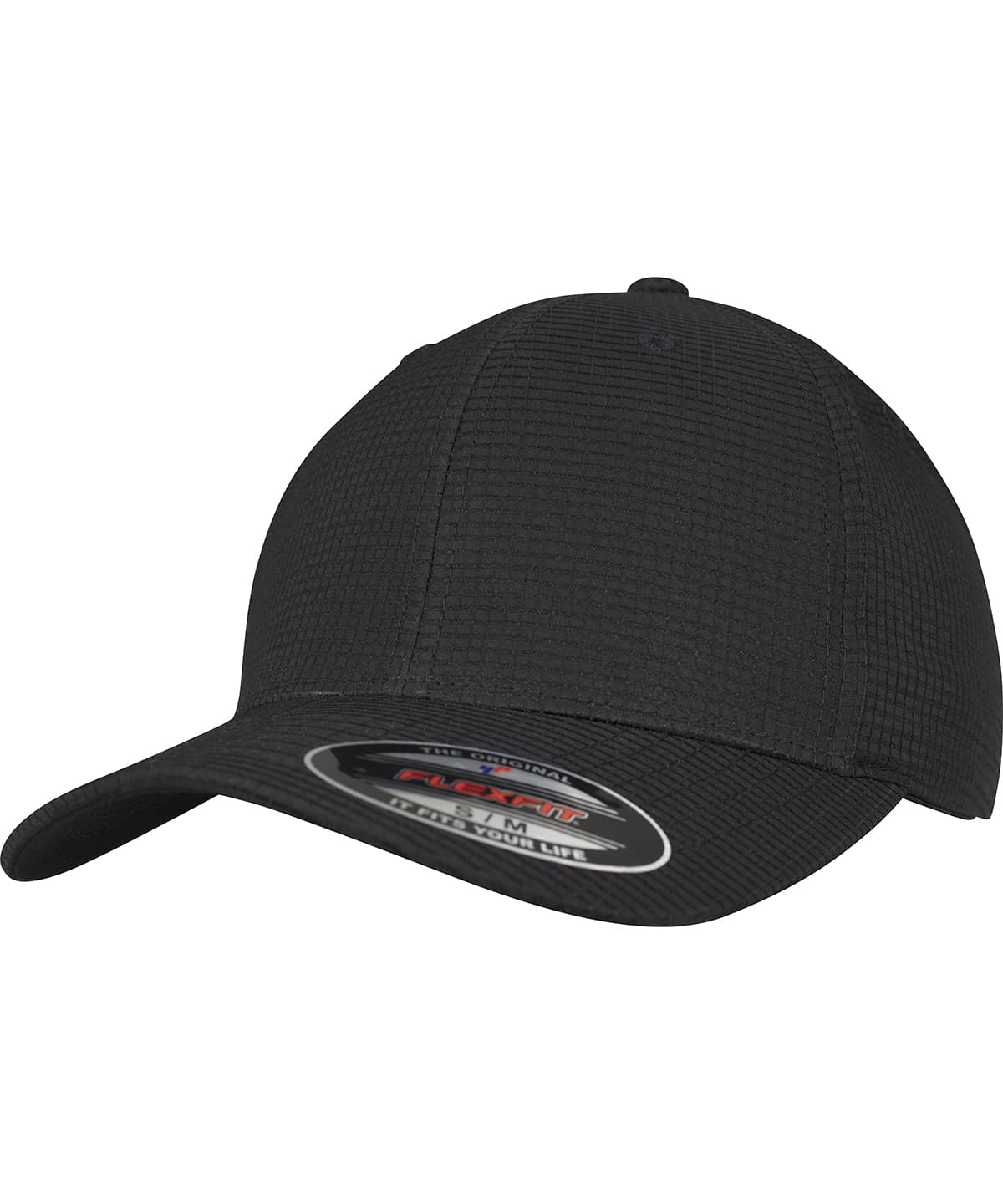 Flexfit hydro-grid stretch cap (6587) — Size LXL, Colour Black