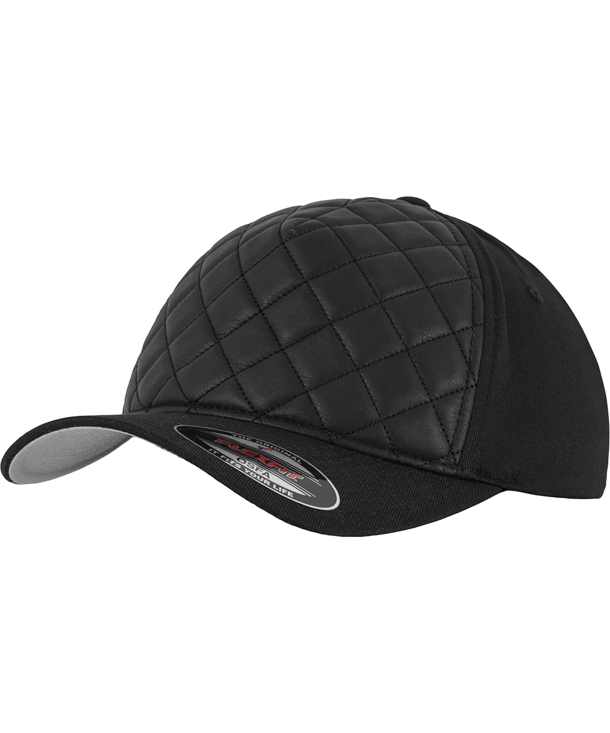 Diamond quilted Flexfit (6277Q) — Size LXL, Colour Black