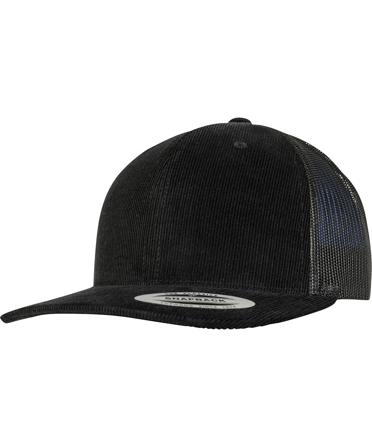 Corduroy retro trucker (6606CT) — Size One Size, Colour Black