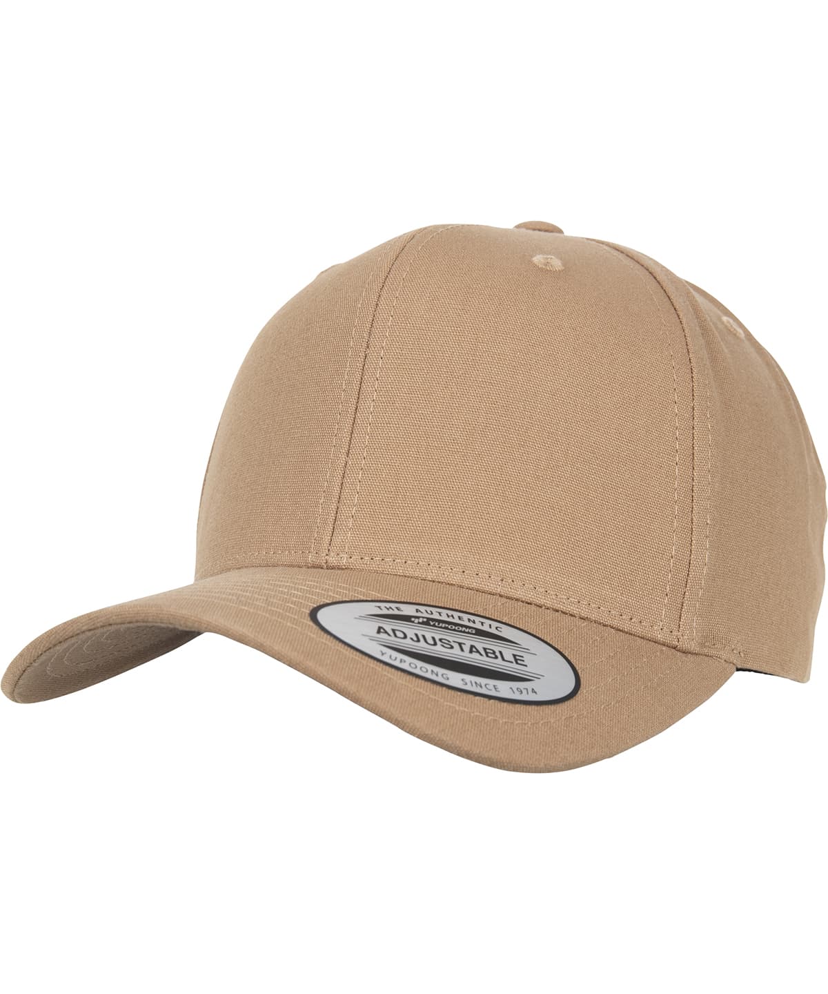 6-panel curved metal snap (7708MS) — Size One Size, Colour Croissant