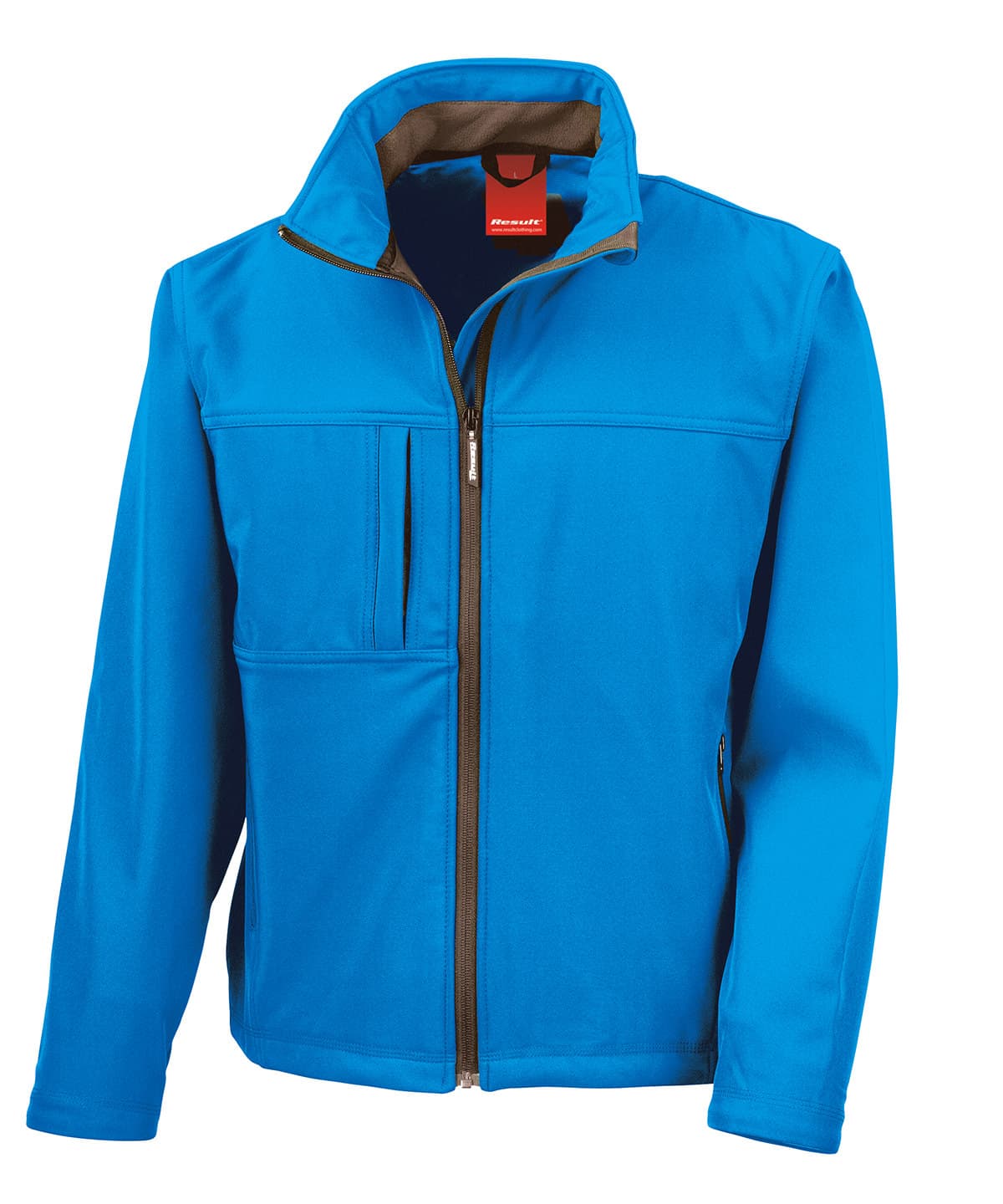 Classic softshell jacket — Size 2XL, Colour Azure